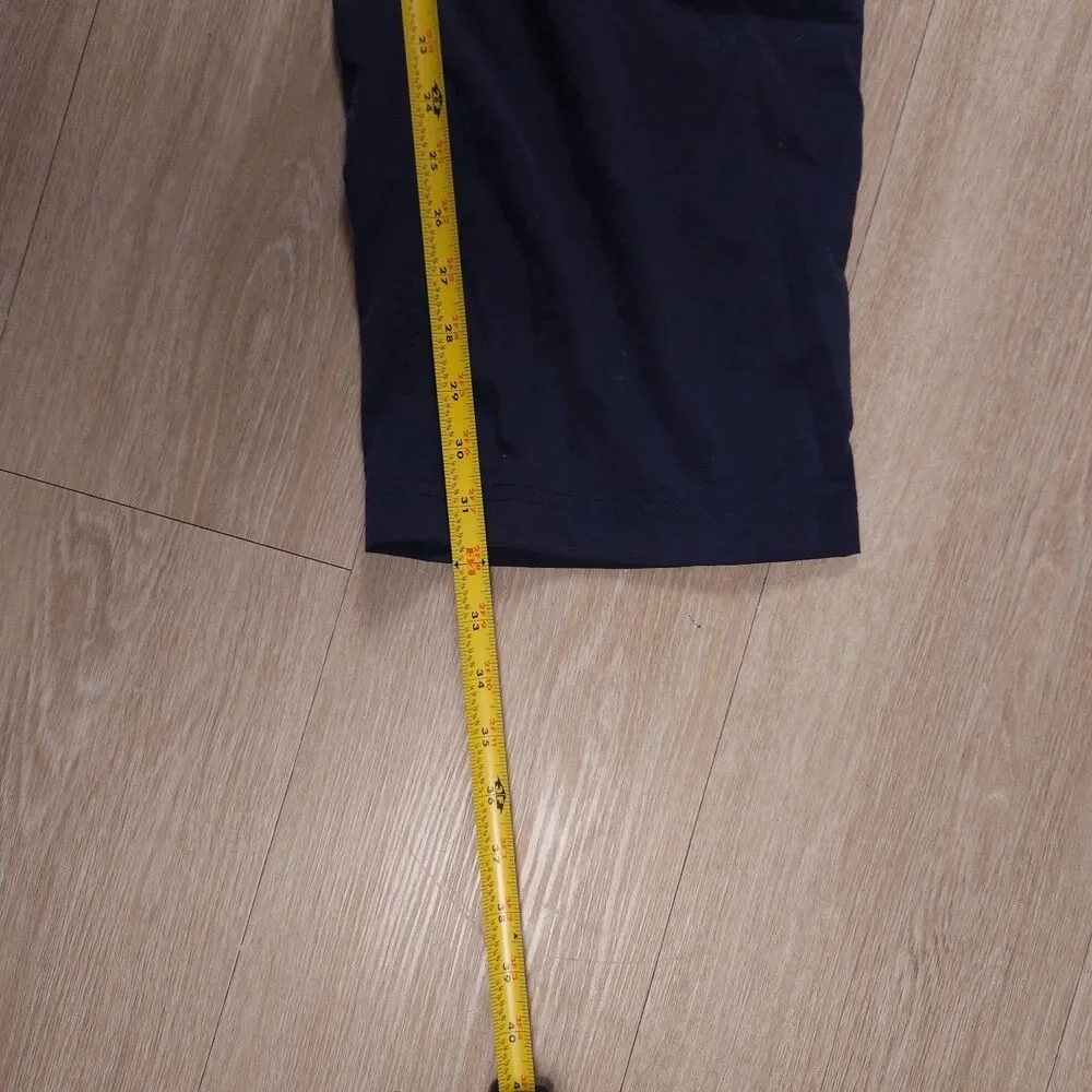 ExOfficio Hiking Pants Womens 14 Blue Fishing Travel Stretch Dupont Teflon